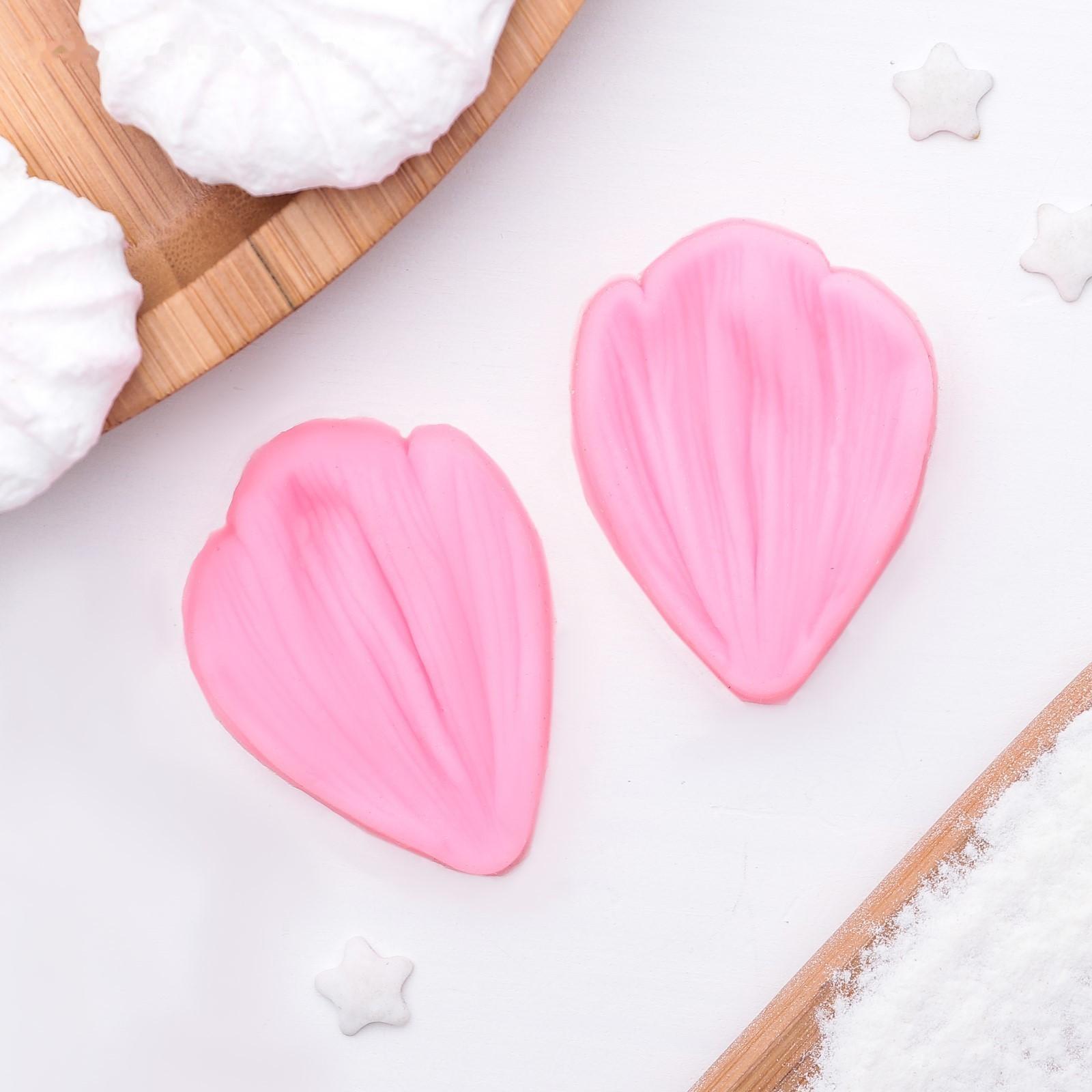 Молд «Лепесток тюльпана», 2 части, 4,5×3 см, цвет МИКС