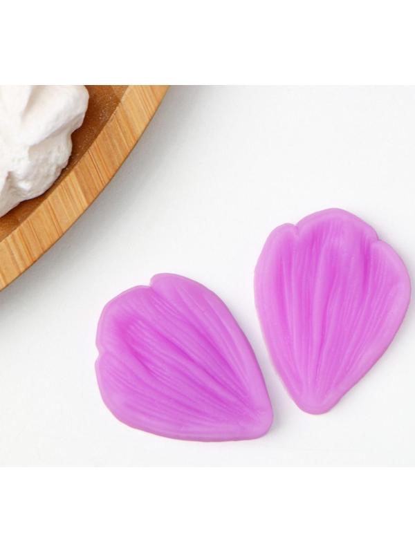 Молд «Лепесток тюльпана», 2 части, 4,5×3 см, цвет МИКС