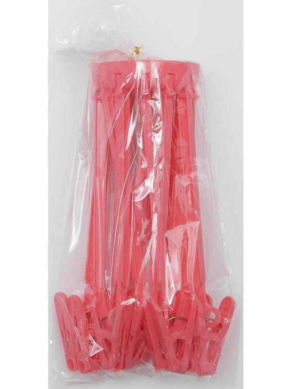 Сушилка для белья подвесная складная, 36×36 см, 12 прищепок, цвет МИКС