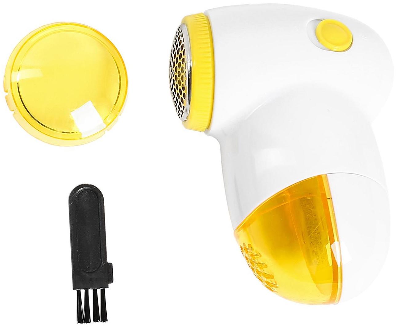 Машинка для удаления катышков ENERGY EN-826, 3 Вт, 2хАА (не в комплекте), бело-желтая