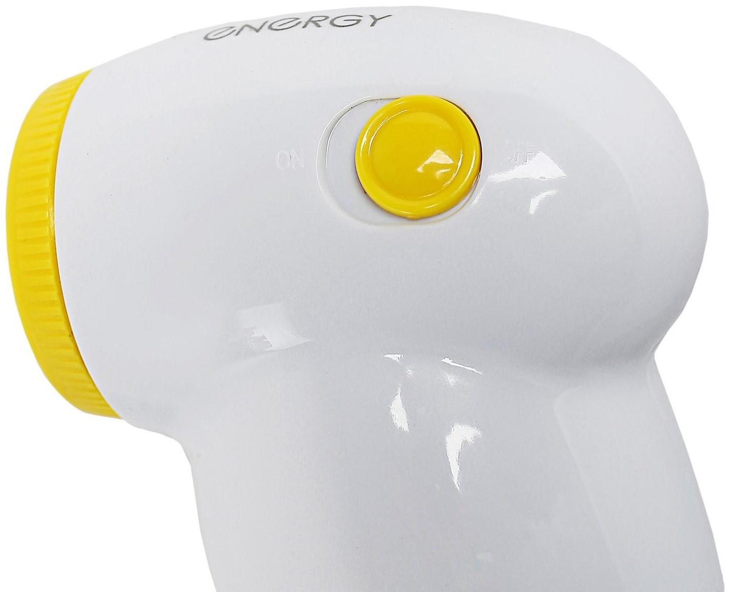 Машинка для удаления катышков ENERGY EN-826, 3 Вт, 2хАА (не в комплекте), бело-желтая