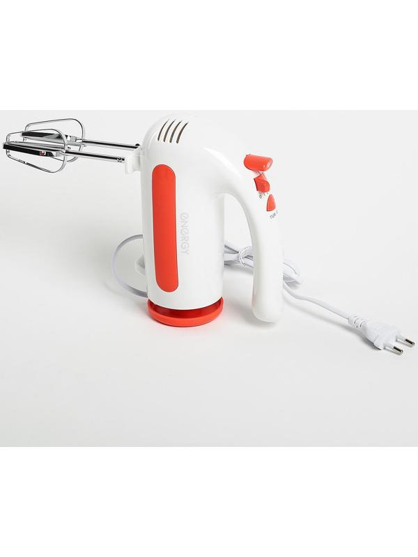 Миксер ENERGY EN-273, стационарный, 200 Вт, 1.5 л, 5 скоростей, бело-красный