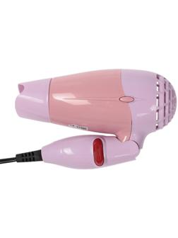 Фен Luazon LF-23, 800 Вт, 2 скорости, 1 температурный режим, складная ручка, розовый