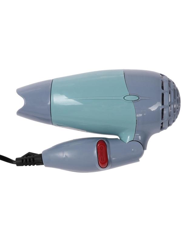 Фен Luazon LF-23, 800 Вт, 2 скорости, 2 режима, складная ручка, голубой