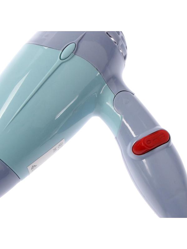 Фен Luazon LF-23, 800 Вт, 2 скорости, 2 режима, складная ручка, голубой