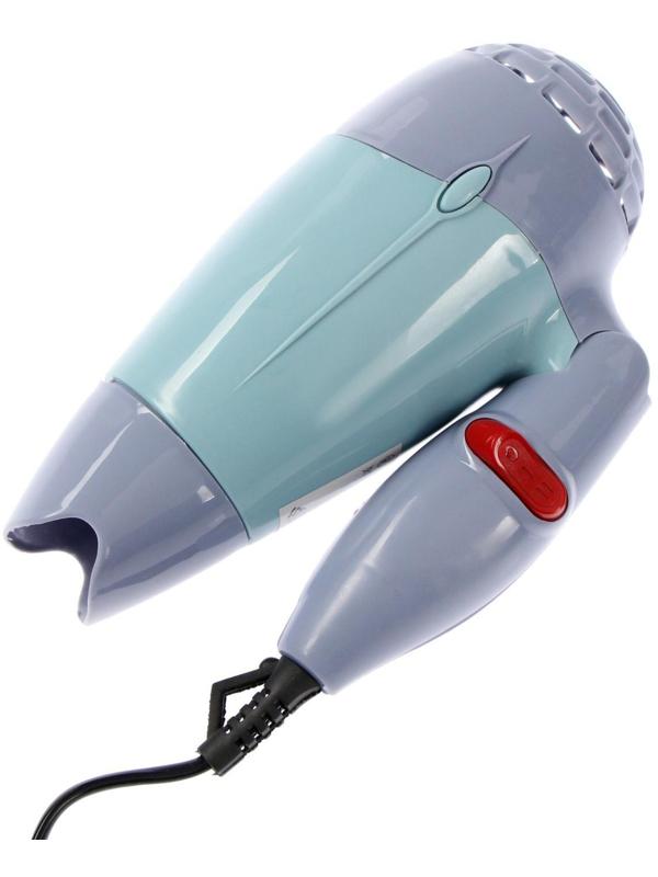 Фен Luazon LF-23, 800 Вт, 2 скорости, 2 режима, складная ручка, голубой