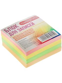 Блок бумаги для записей Calligrata 8x8x4 см, 80 г/м², непроклеенный, цветной, пастель