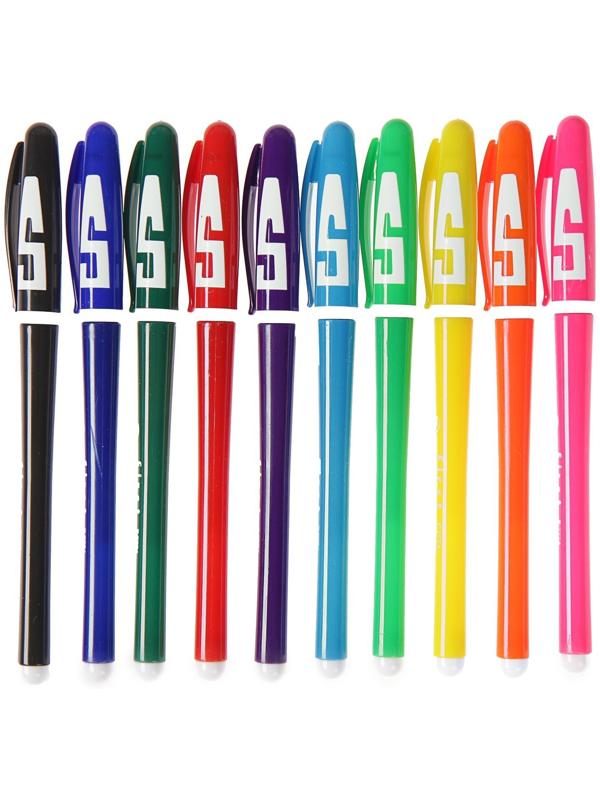 Набор гелевых ручек, 10 цветов, корпус цветной с белыми вставками, в блистере