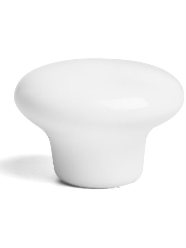 Ручка-кнопка BOWL Ceramics 002, керамическая, белая