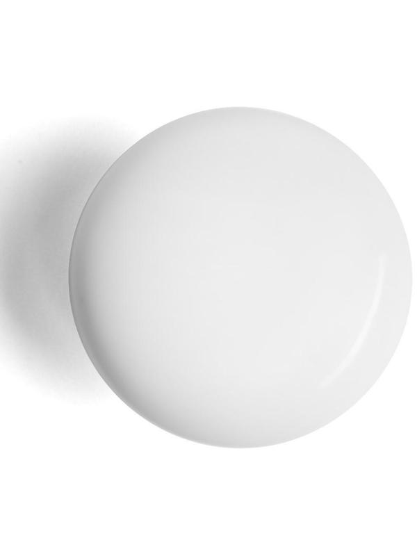 Ручка-кнопка BOWL Ceramics 002, керамическая, белая