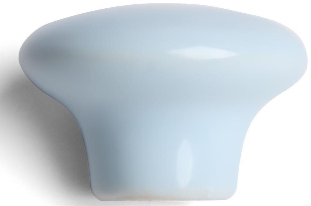 Ручка-кнопка BOWL Ceramics 002, керамическая, голубая