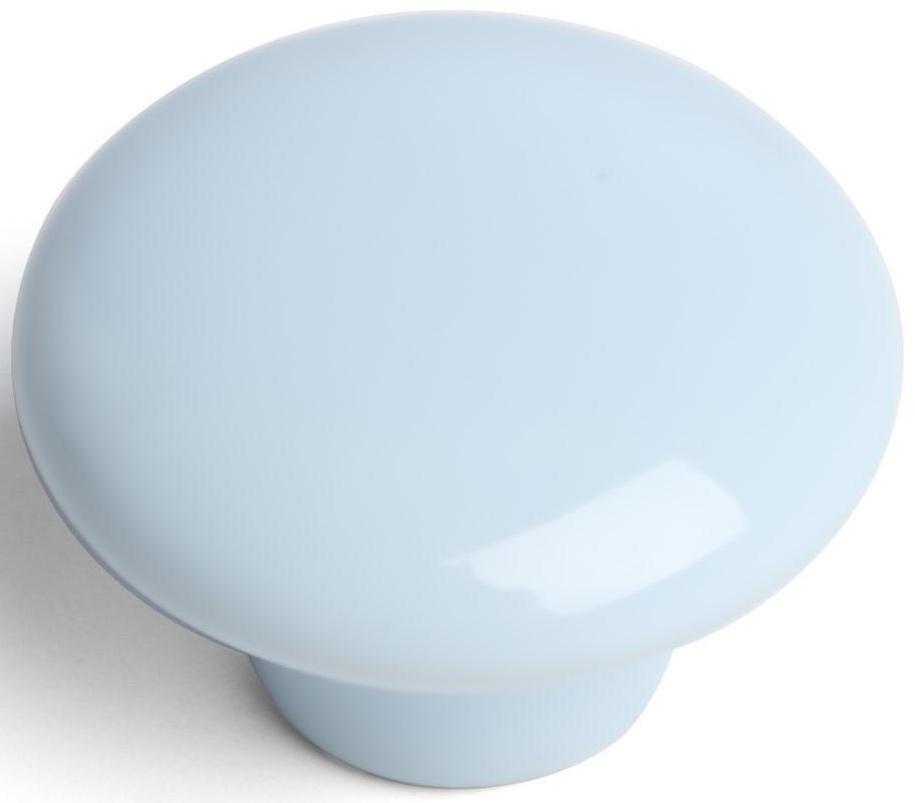 Ручка-кнопка BOWL Ceramics 002, керамическая, голубая