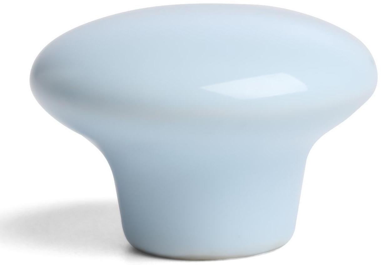 Ручка-кнопка BOWL Ceramics 002, керамическая, голубая