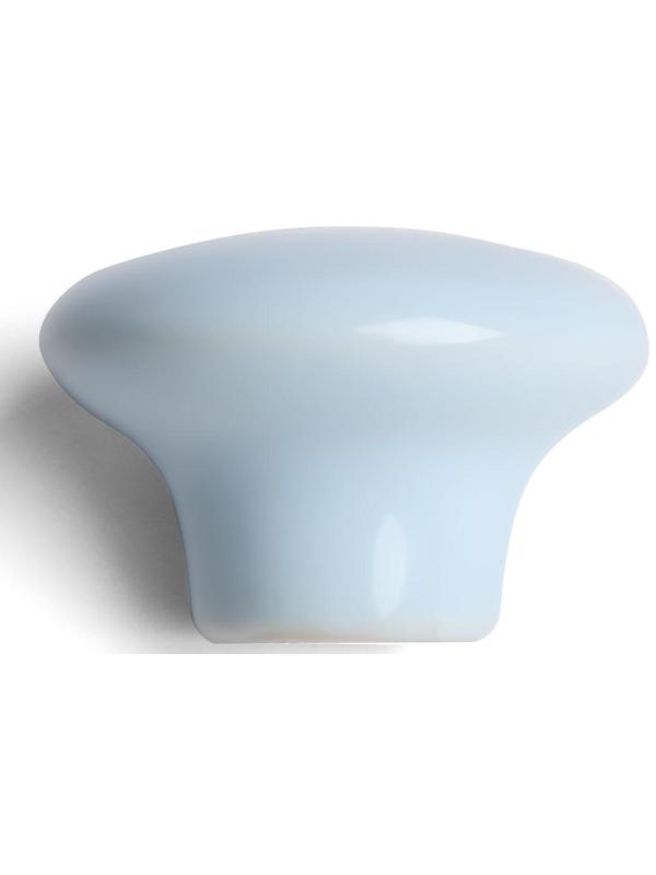 Ручка-кнопка BOWL Ceramics 002, керамическая, голубая