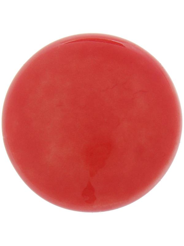 Ручка-кнопка BOWL Ceramics 002, d=38, керамическая, красная