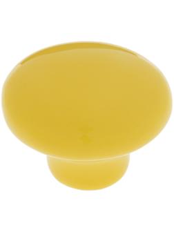 Ручка-кнопка BOWL Ceramics 002, керамическая, желтая