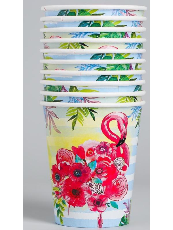 Стакан бумажный «Фламинго», 250мл