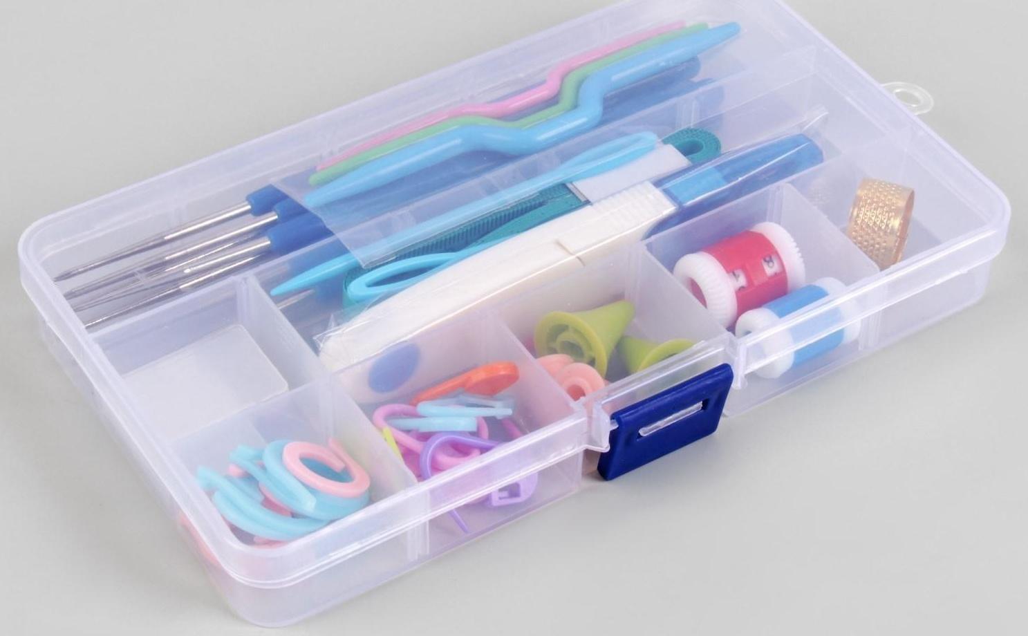 Набор для вязания, 45 предметов, в футляре