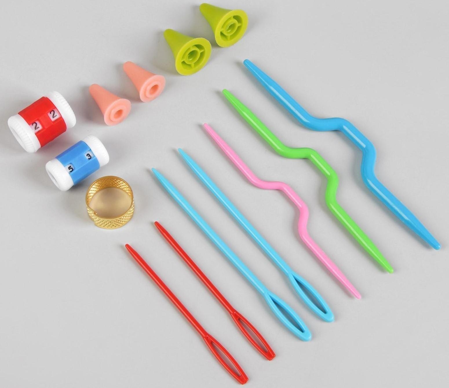 Набор для вязания, 45 предметов, в футляре