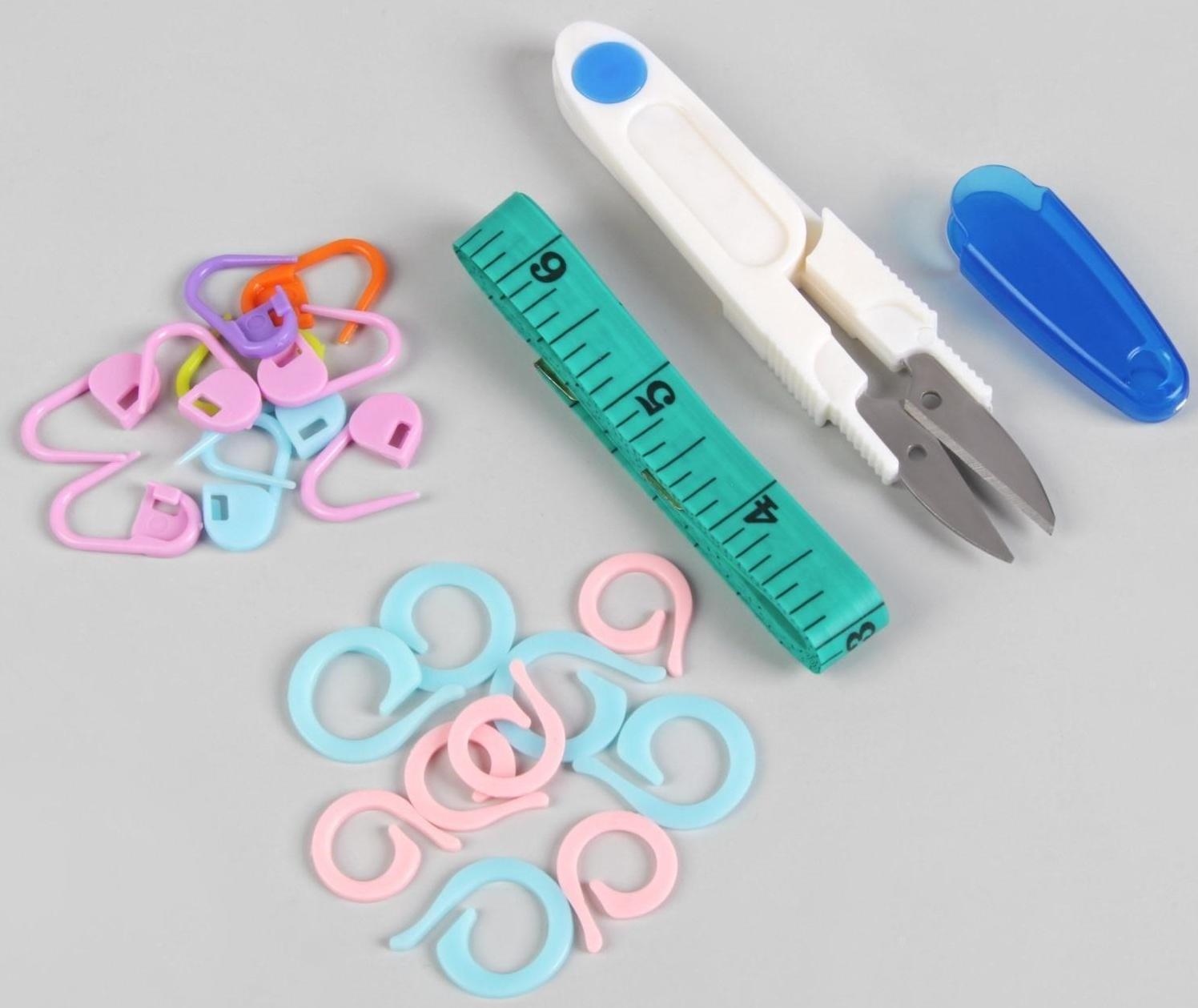 Набор для вязания, 45 предметов, в футляре