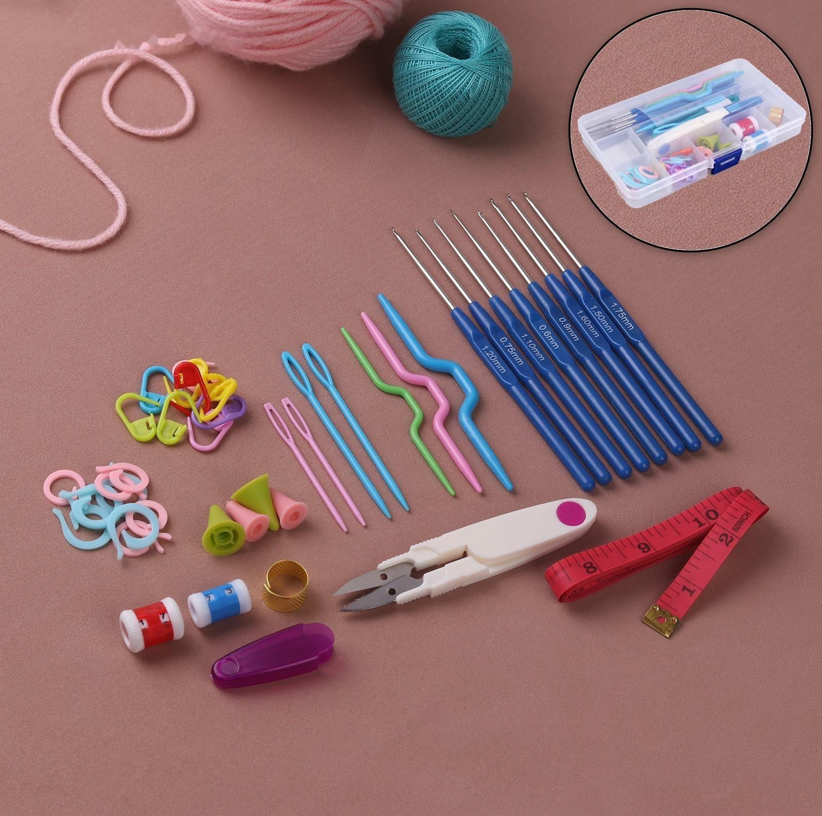 Набор для вязания, 45 предметов, в футляре