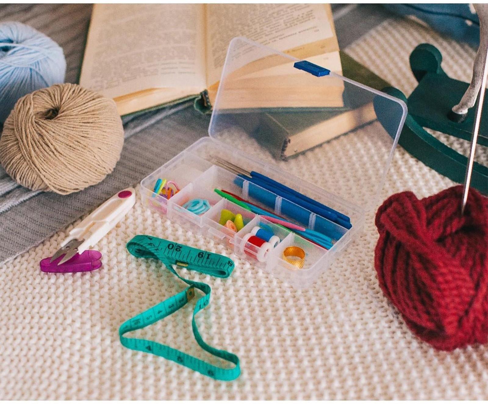 Набор для вязания, 45 предметов, в футляре