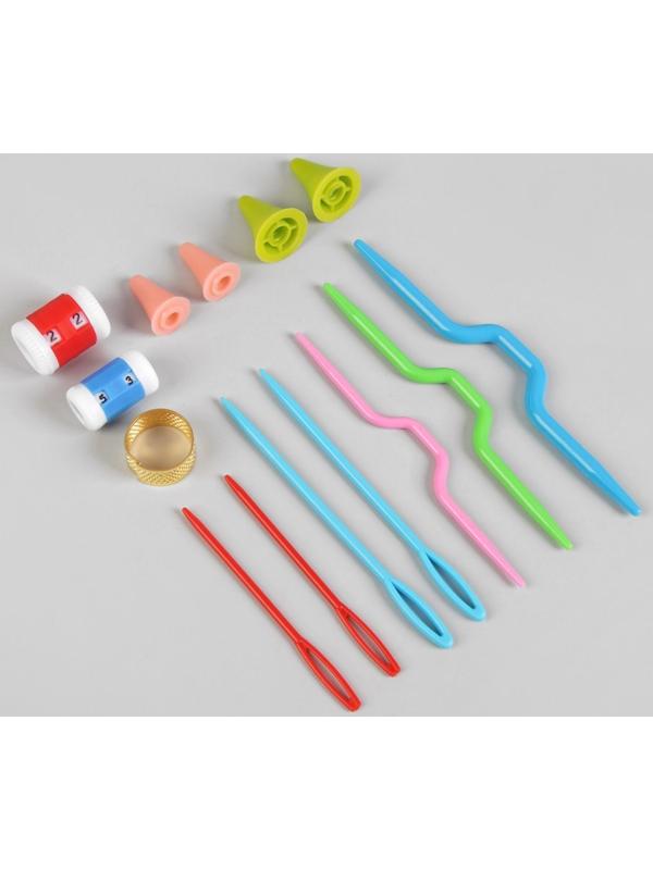 Набор для вязания, 45 предметов, в футляре