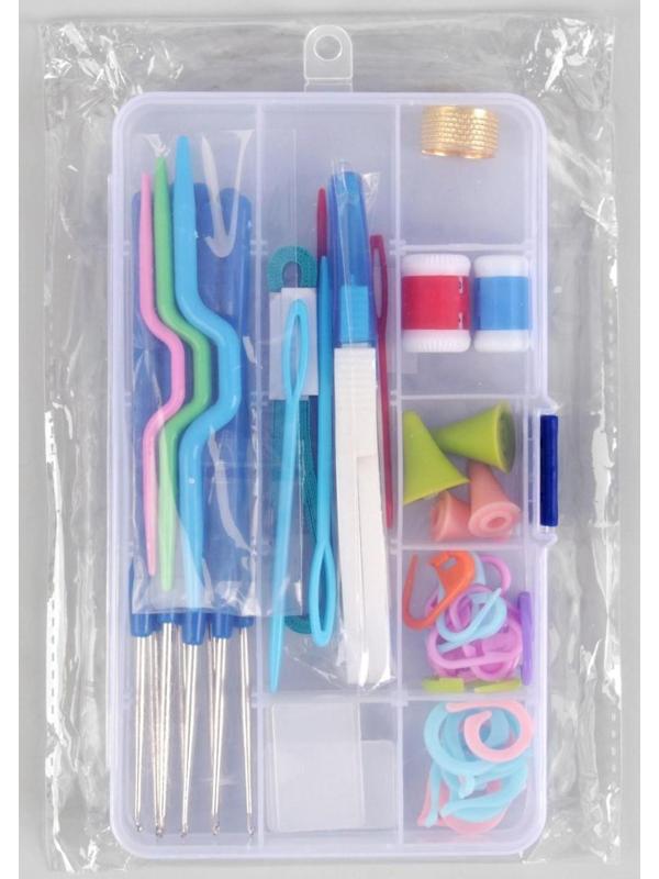 Набор для вязания, 45 предметов, в футляре