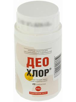 Дезинфицирующее средство «Део-Хлор» САНИТЕКА, 25 таблеток по 3,4 г