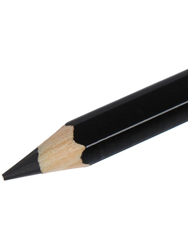 Карандаш утолщенный чернографитный 5.6 мм, Koh-I-Noor Jumbo Black Star 1820 4B, L=175 мм