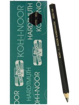 Карандаш утолщенный чернографитный 5.6 мм, Koh-I-Noor Jumbo Black Star 1820 6B, L=175 мм