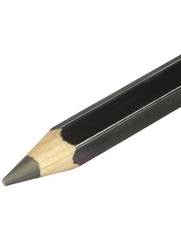 Карандаш утолщенный чернографитный 5.6 мм, Koh-I-Noor Jumbo Black Star 1820 6B, L=175 мм