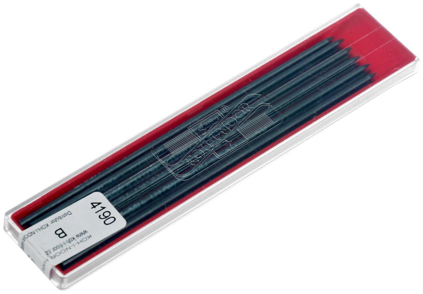 Грифели для цанговых карандашей 2.0 мм Koh-I-Noor 4190 В, 12 штук
