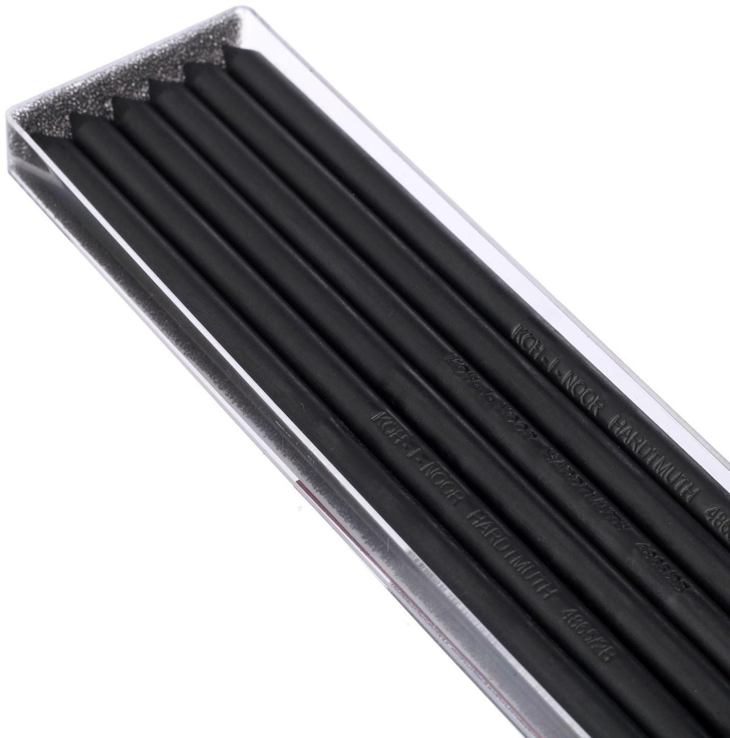 Набор стержней для графики Koh-I-Noor 4865 2В, диаметр грифеля 5.6 мм, длина грифеля 120 мм, 6 штук в наборе