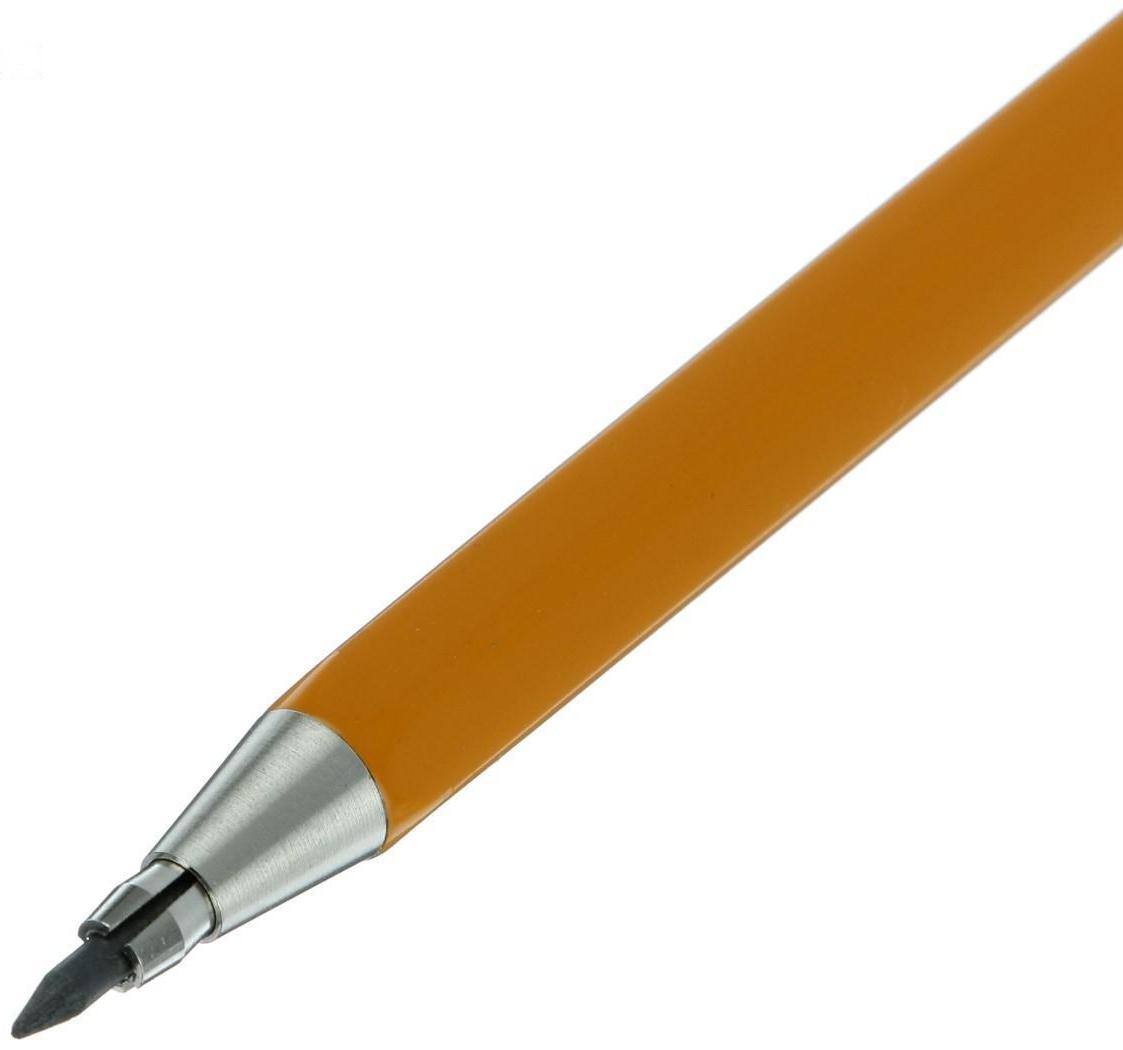 Карандаш цанговый 2.0 мм Koh-I-Noor, желтый корпус, с клипом 5201СN