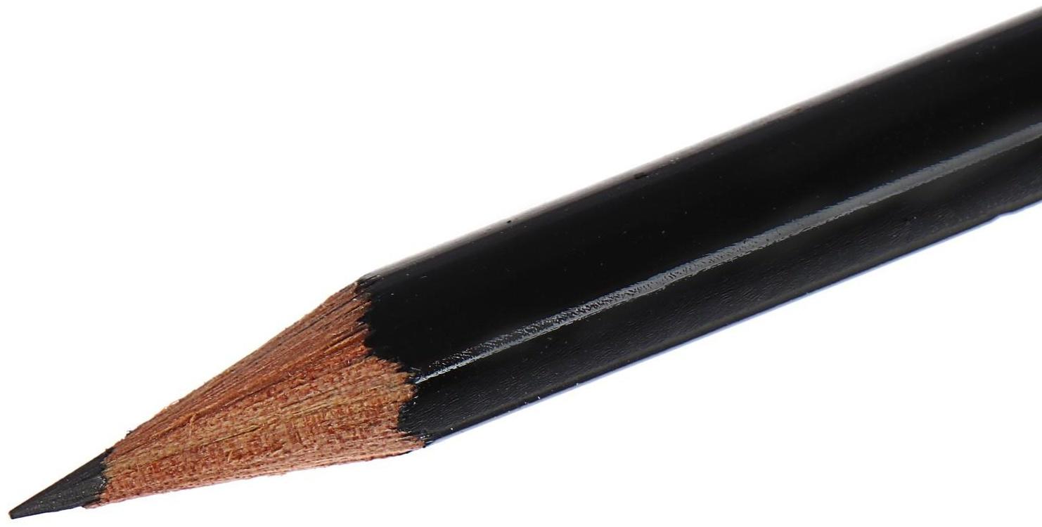 Карандаш профессиональный чернографитный 2.5 мм, Koh-I-Noor 1900 7В, L=175 мм