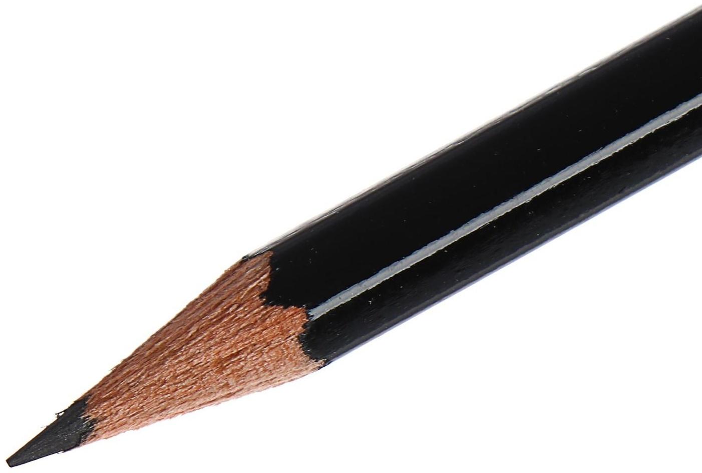 Карандаш профессиональный чернографитный 2.0 мм, Koh-I-Noor 1900 НВ, L=175 мм