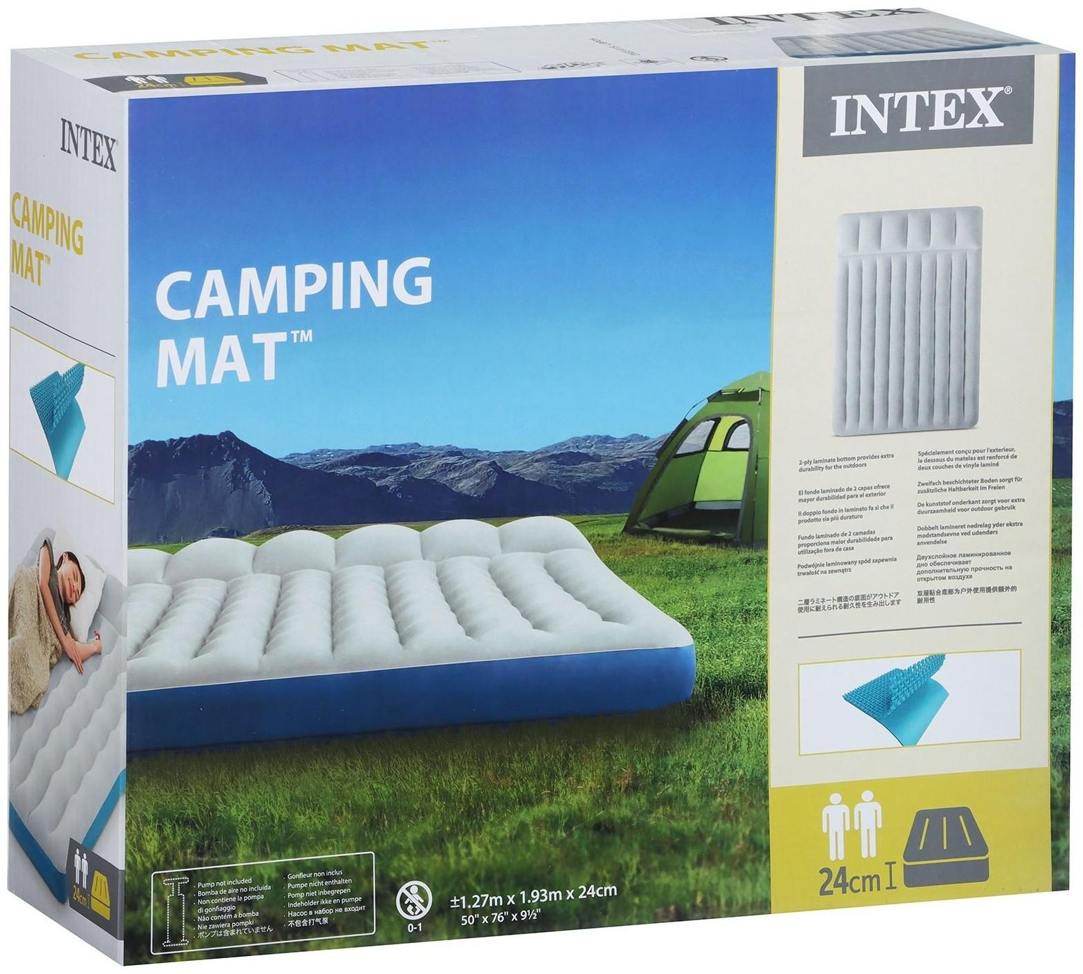 Матрас Camping, 193 х 127 х 24 см, 67999 INTEX