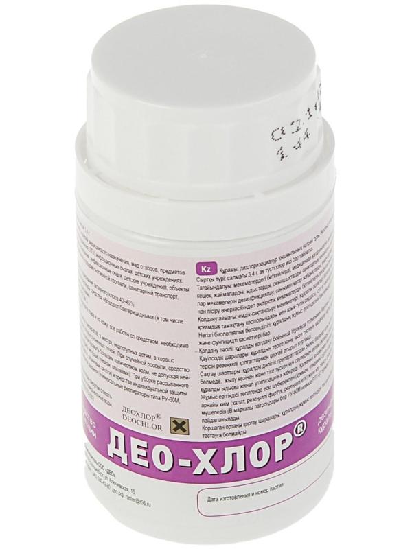 Дезинфицирующее средство с моющим эффектом «Део-Хлор», 25 таблеток по 3.4 г