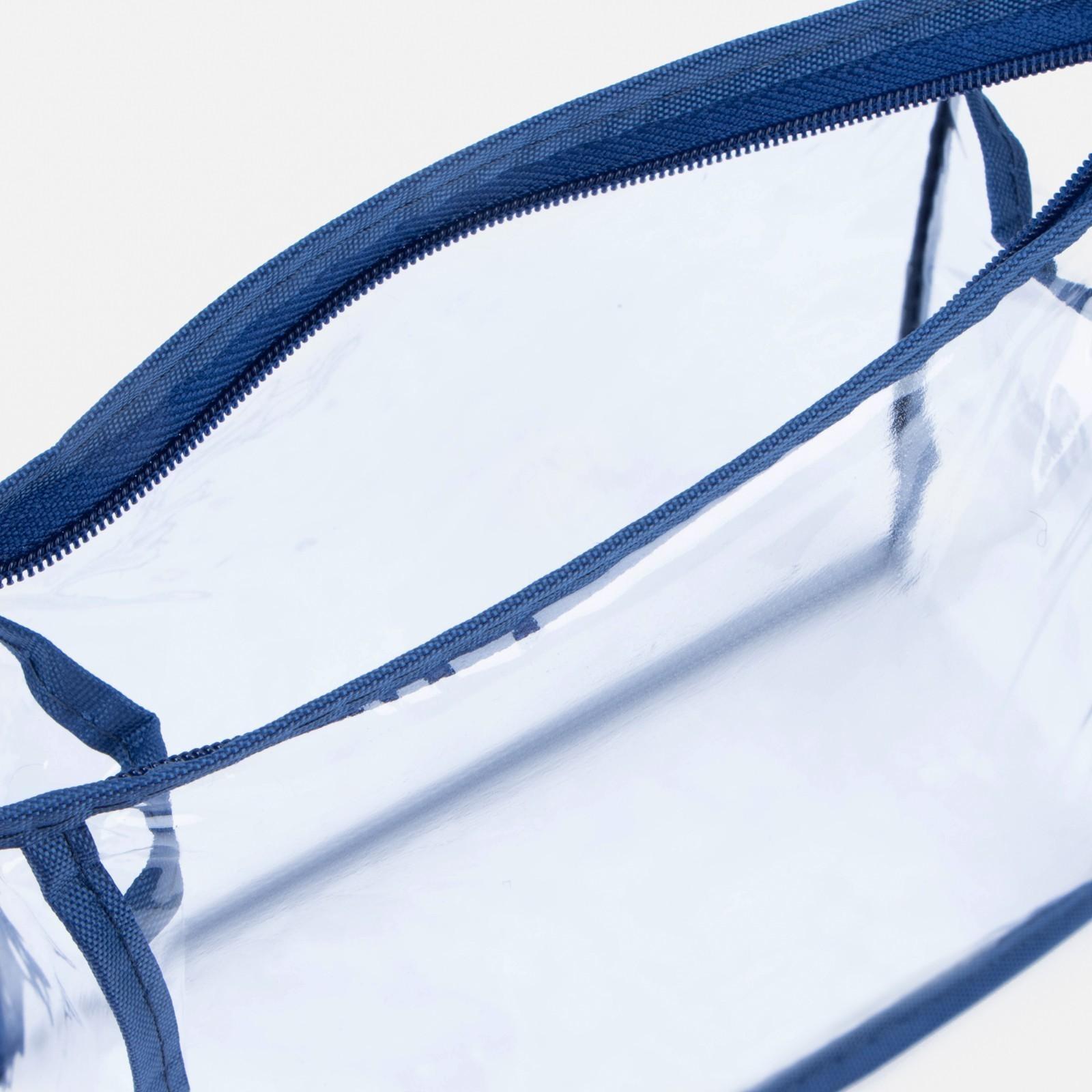 Косметичка на молнии, цвет синий