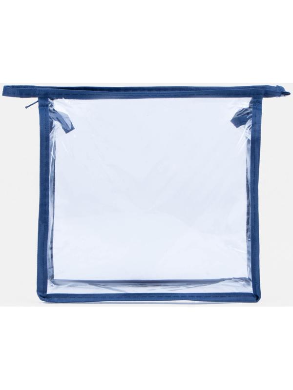 Косметичка на молнии, цвет синий