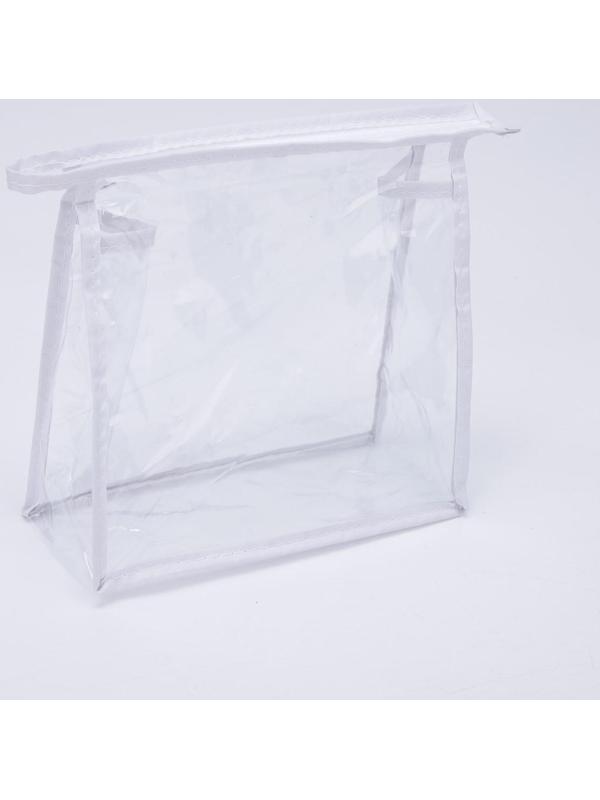 Косметичка на молнии, цвет белый