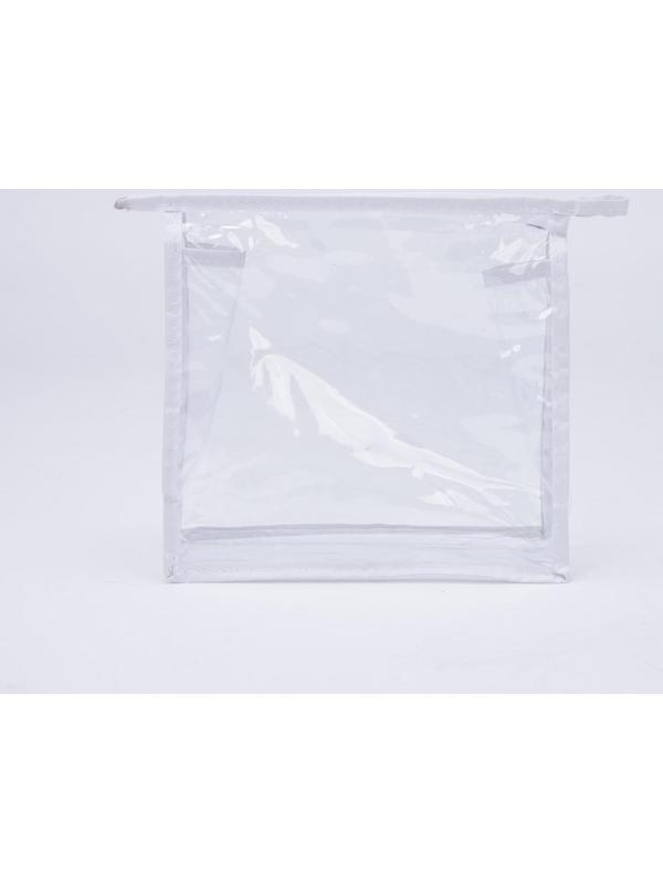 Косметичка на молнии, цвет белый