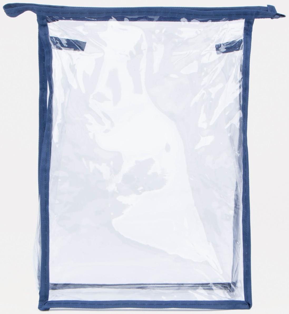 Косметичка на молнии, цвет синий