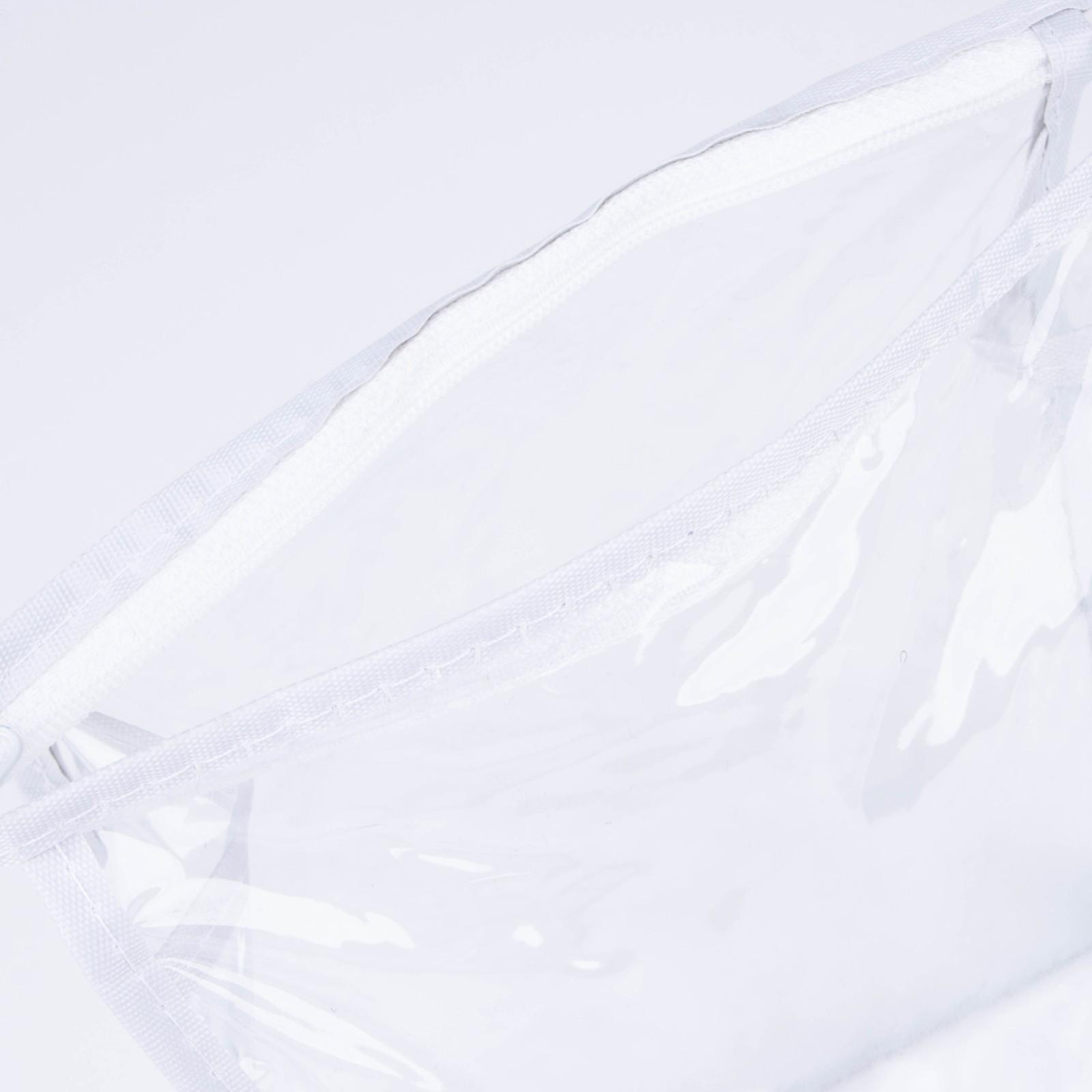 Косметичка на молнии, цвет белый