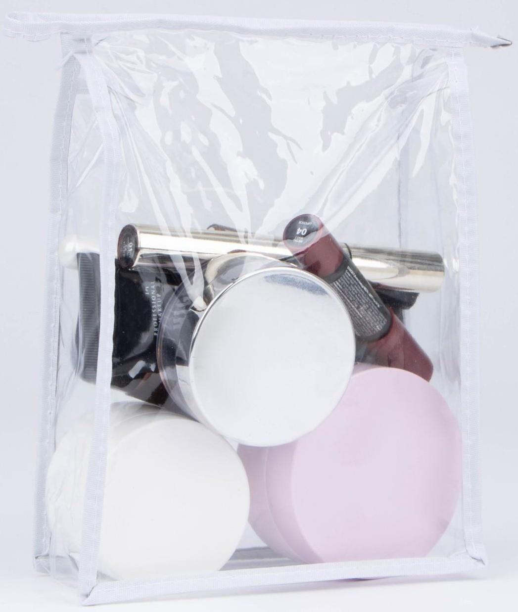 Косметичка на молнии, цвет белый