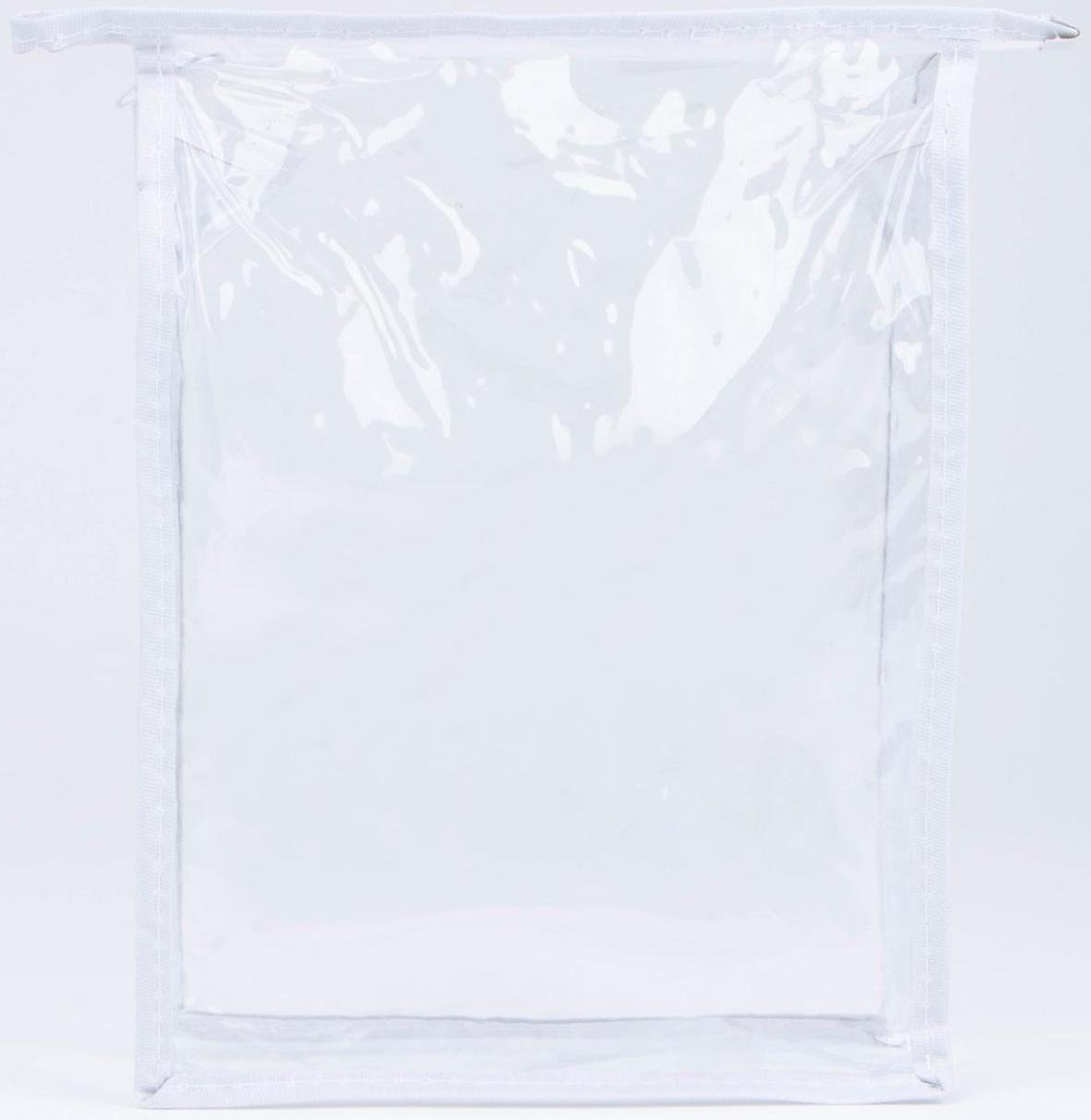 Косметичка на молнии, цвет белый