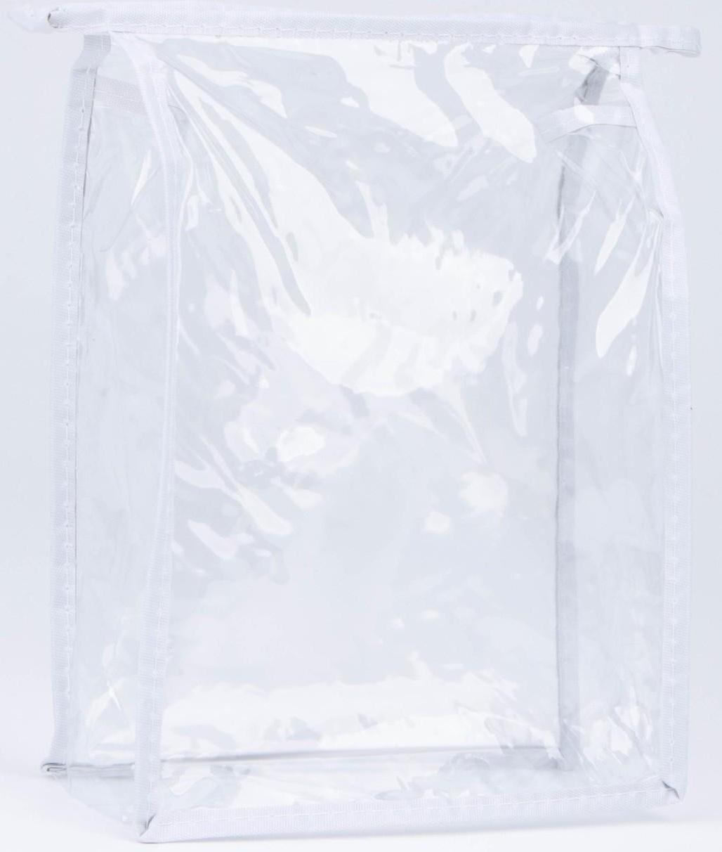 Косметичка на молнии, цвет белый