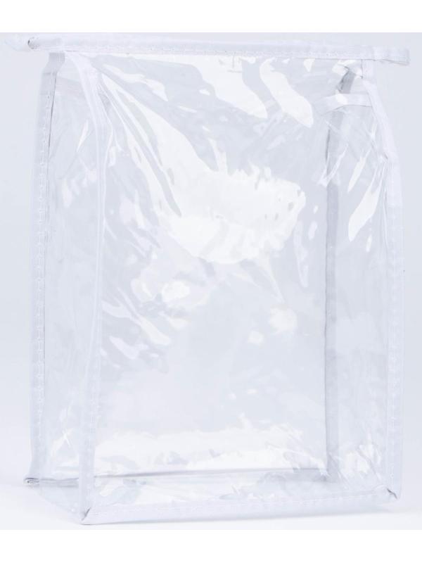 Косметичка на молнии, цвет белый