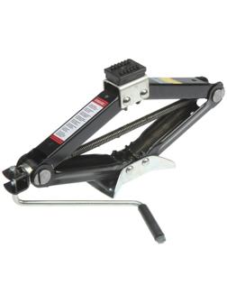 Домкрат ромбический ТУНДРА, с резиновой опорой, высота подъема 100 - 400 мм, 1 тонна